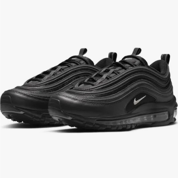 Nike Shoes - Womens Nike Air Max 97 Black Metallic Silver